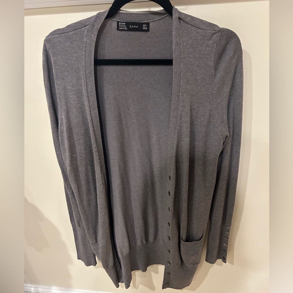 Grey Zara cardigan